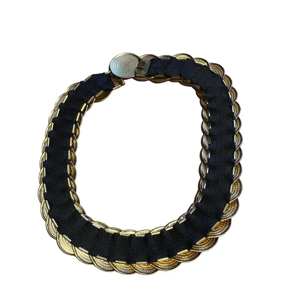 Women's Layered Beveled Metal Belt 26-36
